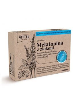 Melatonina z Ziołami 20 tabletek vitter