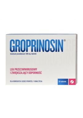 Groprinosin 500mg, 20 tabletek