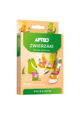 Plastry APTEO dla dzieci Zwierzaki 12szt