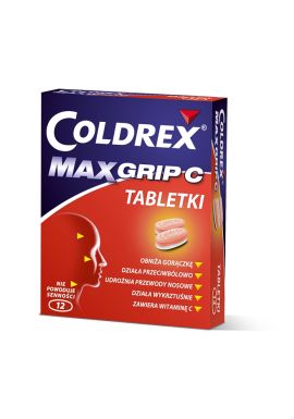 Coldrex Maxgrip C, 12 tabletek