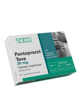 Pantoprazol teva 20mg 14 tabletek
