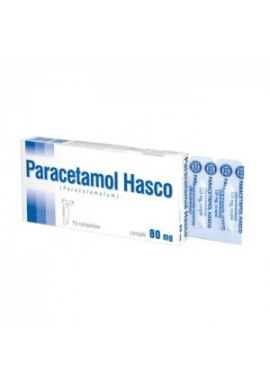Paracetamol Hasco 80mg czopki 10 sztuk 