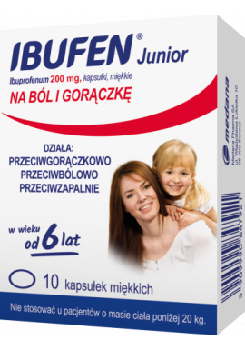 Ibufen junior od 6 lat 10 kapsulek