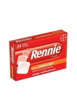 Rennie Fruit 24 tabletki
 do ssania