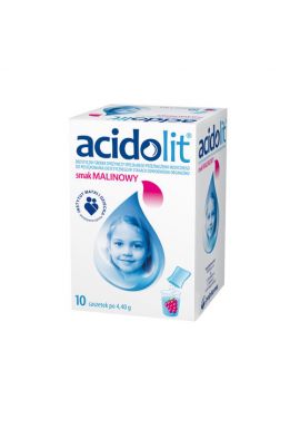 Acidolit, smak malinowy, 10 saszetek
