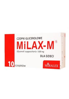 Milax-M, czopki glicerolowe dla dzieci, 10 sztuk