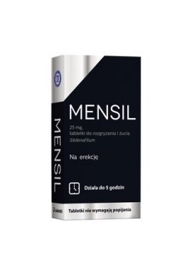 Mensil, 25 mg, tabletki do rozgryzania, żucia, 2 szt