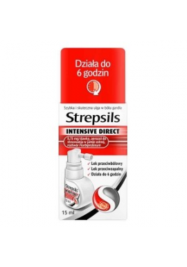 Strepsils Intensive 
Direct Aerozol do 
Stosowania w Jamie
 Ustnej 15ml