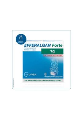 Efferalgan Forte, 1g, 8 tabletek musujacych