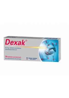 Dexak 25mg 10 tabletek