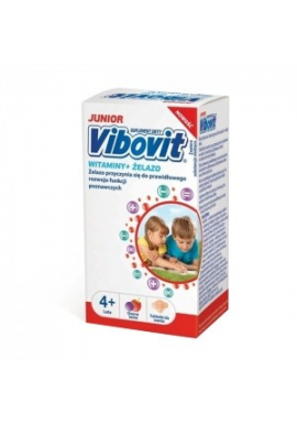 Vibovit Junior Witaminy
 i żelazo dla dzieci od 4 lat 
30 tabletek