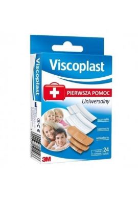 Plastry Viscoplast Pierwsza pomoc Zestaw UNIWERSALNY 24 sztuki