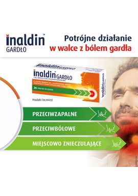 Inaldin Gardło tabl.dossania 3mg 20tabl.