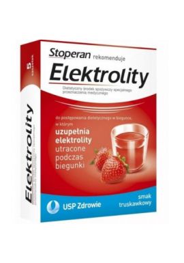 Elektrolity, smak truskawkowy, 7 saszetek