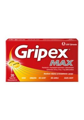 GRIPEX MAX 20 TABS (MAX 5 PCS PER ORDER)