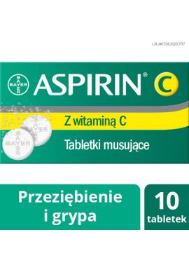 Aspirin C, 10 tabletek musujacych