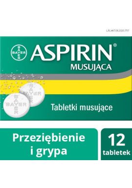 Aspirin Musujaca (Ultra Fast), 500 mg, tabletki musujace, 12 szt. 