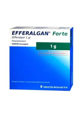 Efferalgan Forte, 1g, 8 tabletek musujacych