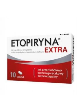 Etopiryna Extra, 0,25g+0,2g+0,05g, 10 tabletek