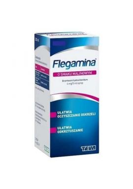 Flegamina, syrop 4mg/5ml, smak malinowy 120ml