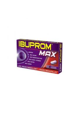 Ibuprom MAX 400mg 12 tabletek