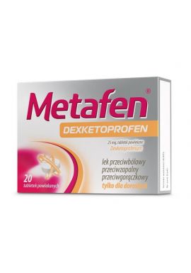 Metafen dexketoprofen 20 tabletek