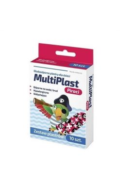 Multiplast Plastry Wodoodporne Piraci, 10 sztuk