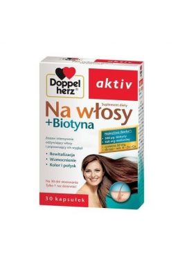 Doppelherz aktiv Na włosy+Biotyna x30kap