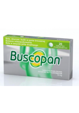 Buscopan tabl.powl. 0,01 g 20 tabl.