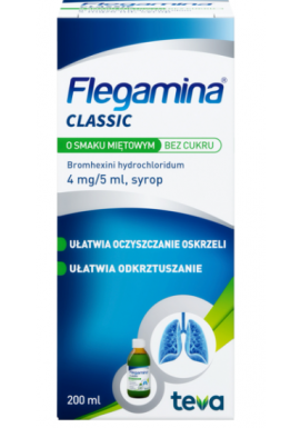 Flegamina syrop bez cukru mięta 200ml