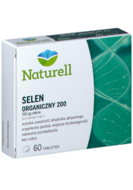NATURELL Selen Organiczny 200 tabl. 60tabl